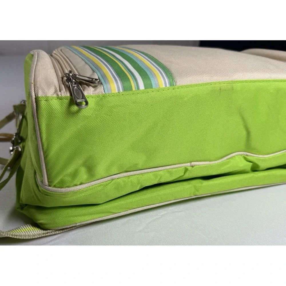 Picnic Bag Pack 4 Person IBM company Hamper Cooler Mugs Plates‎ Cutlery Travel